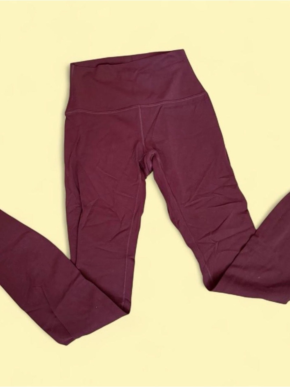 CRZ YOGA High-Waist Leggings in Burgundy